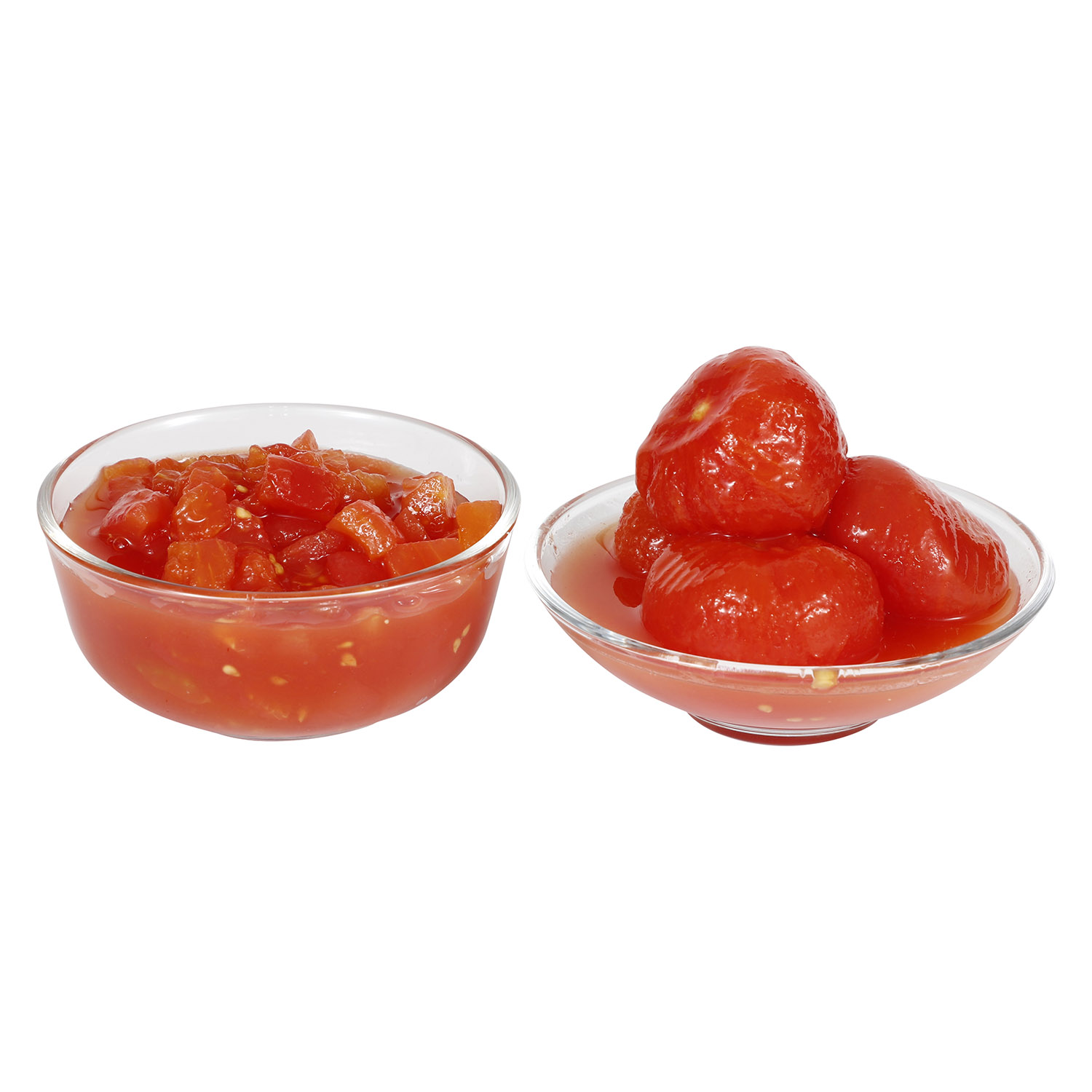 Tomate pelado entero&tomate en cubos